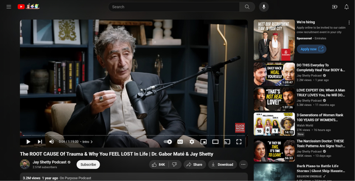 YouTube podcast