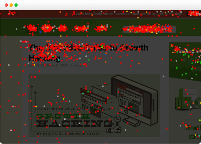 Confetti report of Crazy Egg