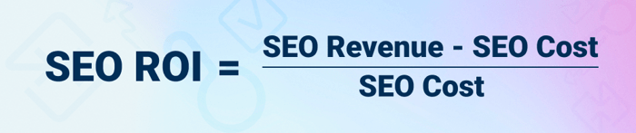 SEO ROI formula
