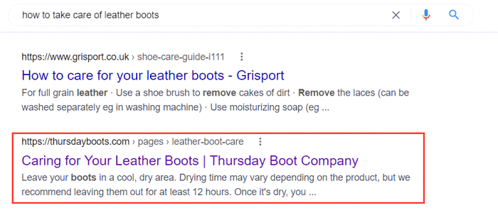 google serp