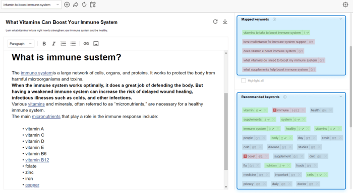 keyword recommendations